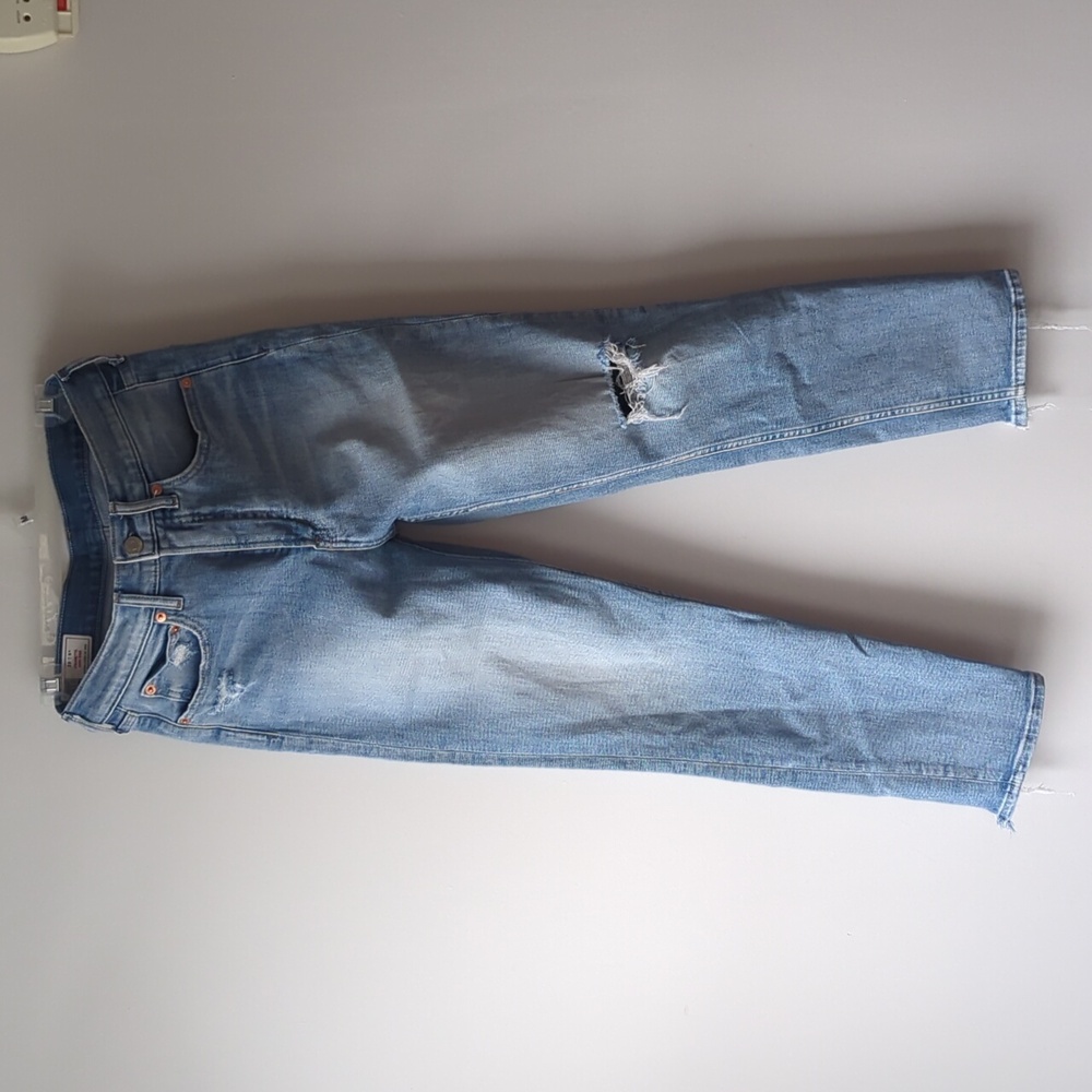 GAP High Rise Cigarette Jeans - 6 /  28 Light Blue